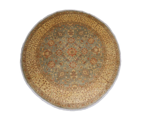 Tapis Ziegler ronde  - 307 x 305 cm - marron