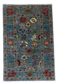 Tapis Ziegler - 122 x 83 cm - bleu de mer