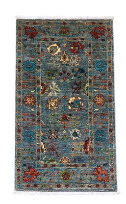 Tapis Ziegler - 132 x 81 cm - bleu de mer