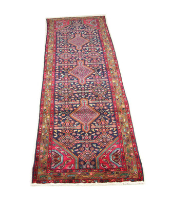 Tapis de couloir Tapis persan - Nomadic - 336 x 110 cm - bleu