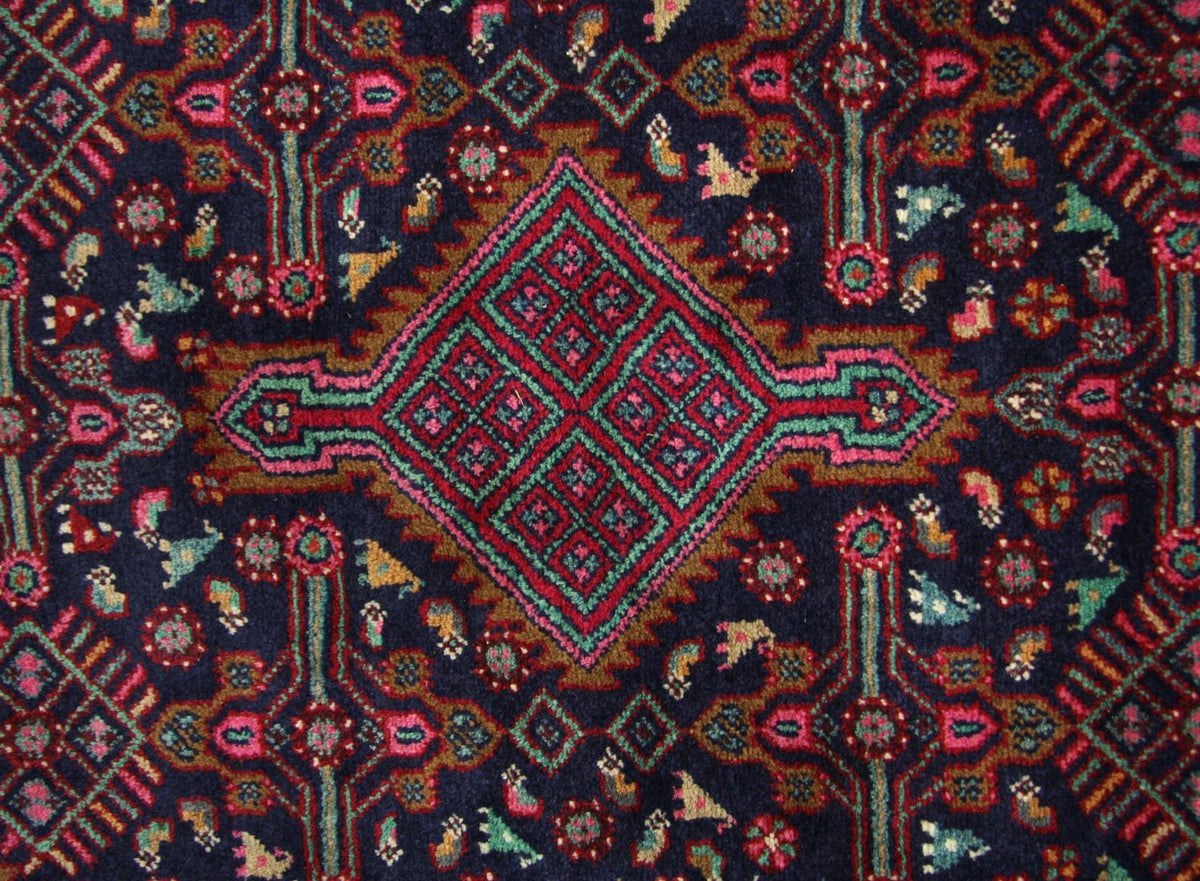 Tapis de couloir Tapis persan - Nomadic - 336 x 110 cm - bleu