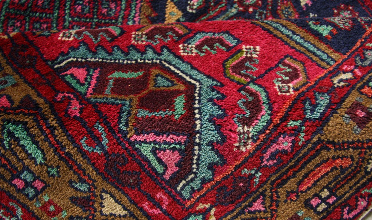 Tapis de couloir Tapis persan - Nomadic - 336 x 110 cm - bleu