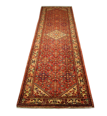 Tapis de couloir Tapis persan - Nomadic - 437 x 123 cm - rouge