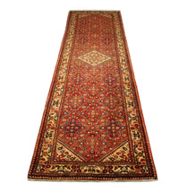 Tapis de couloir Tapis persan - Nomadic - 437 x 123 cm - rouge
