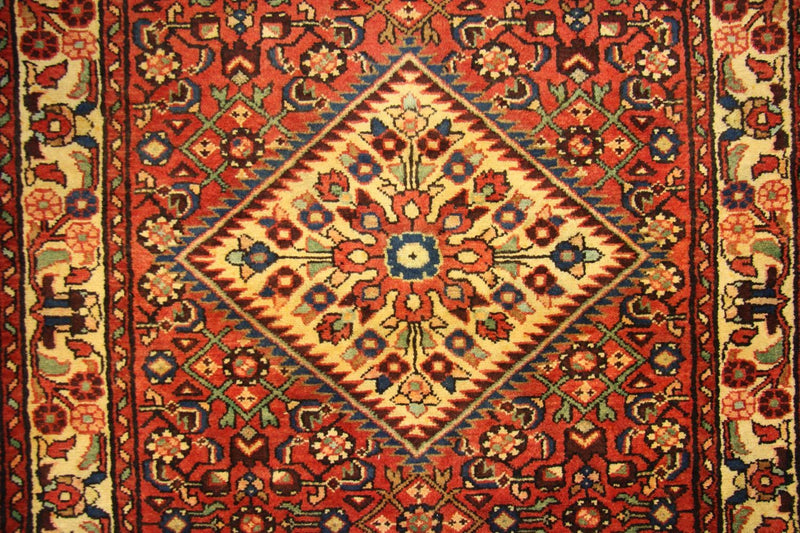 Tapis de couloir Tapis persan - Nomadic - 437 x 123 cm - rouge