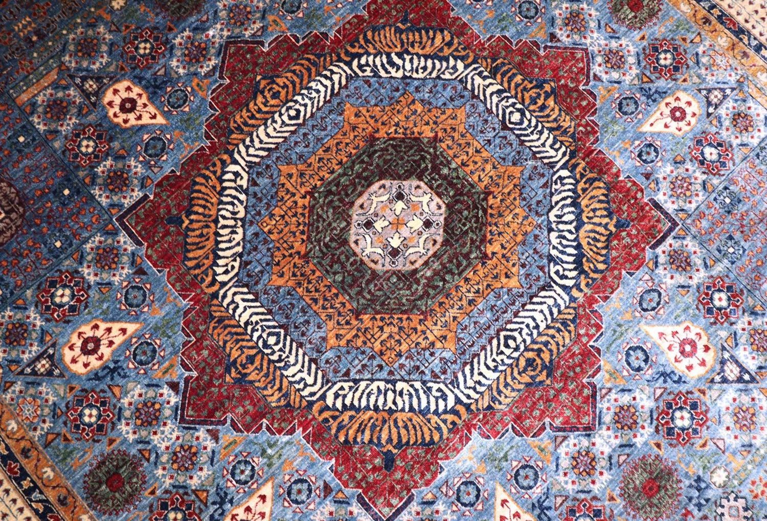 Tapis Ziegler - 423 x 309 cm - bleu foncé