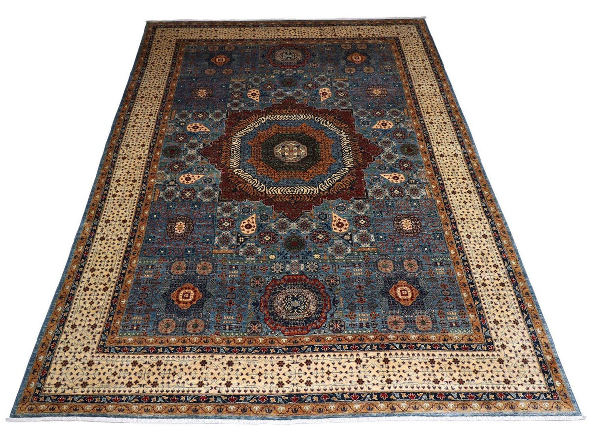 Tapis Ziegler - 423 x 309 cm - bleu foncé