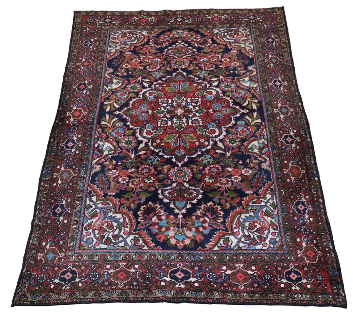 Tapis persan - Nomadic - 205 x 142 cm - bleu foncé