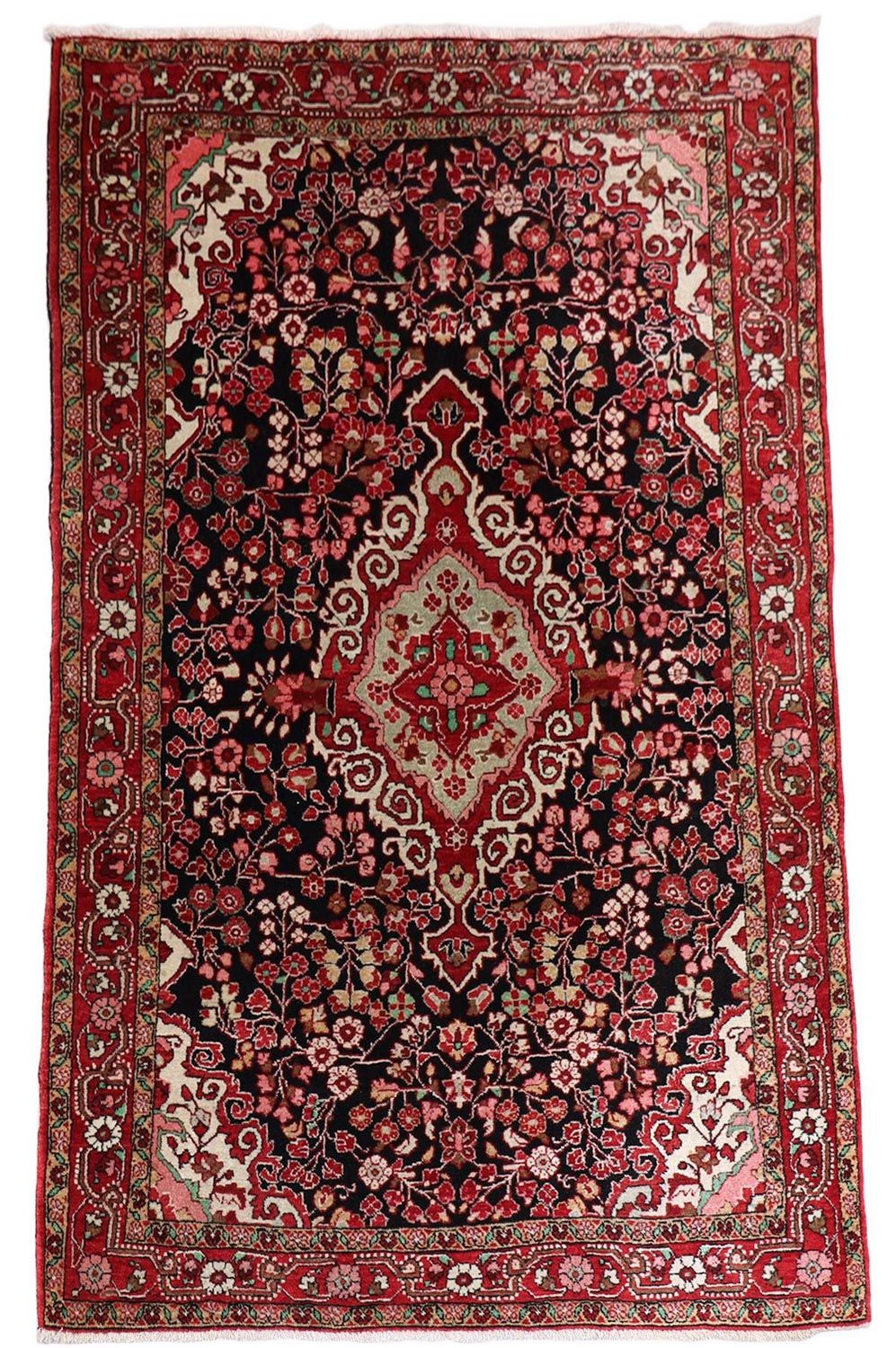 Tapis persan - Classique - 214 x 134 cm - bleu foncé