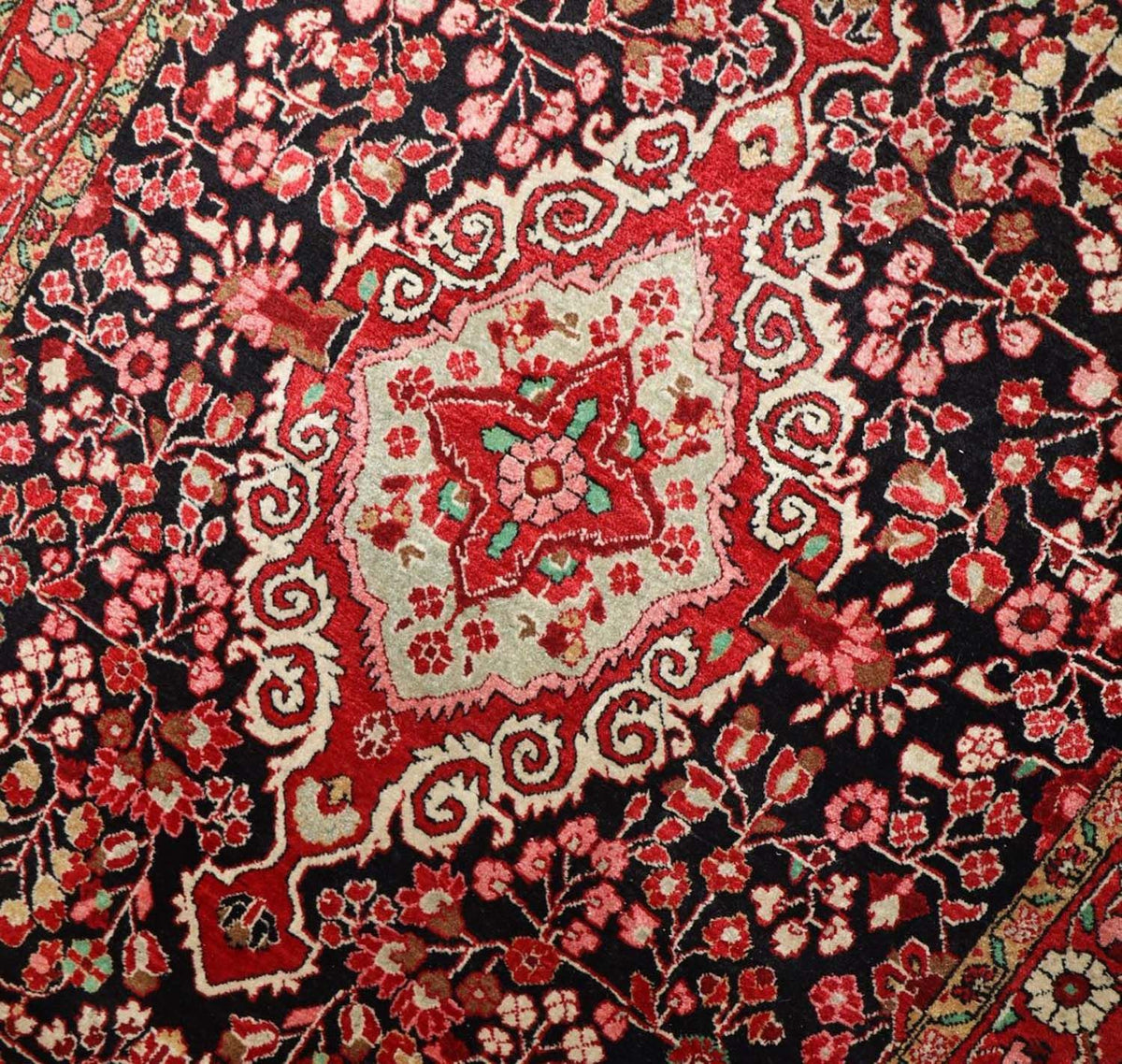 Tapis persan - Classique - 214 x 134 cm - bleu foncé