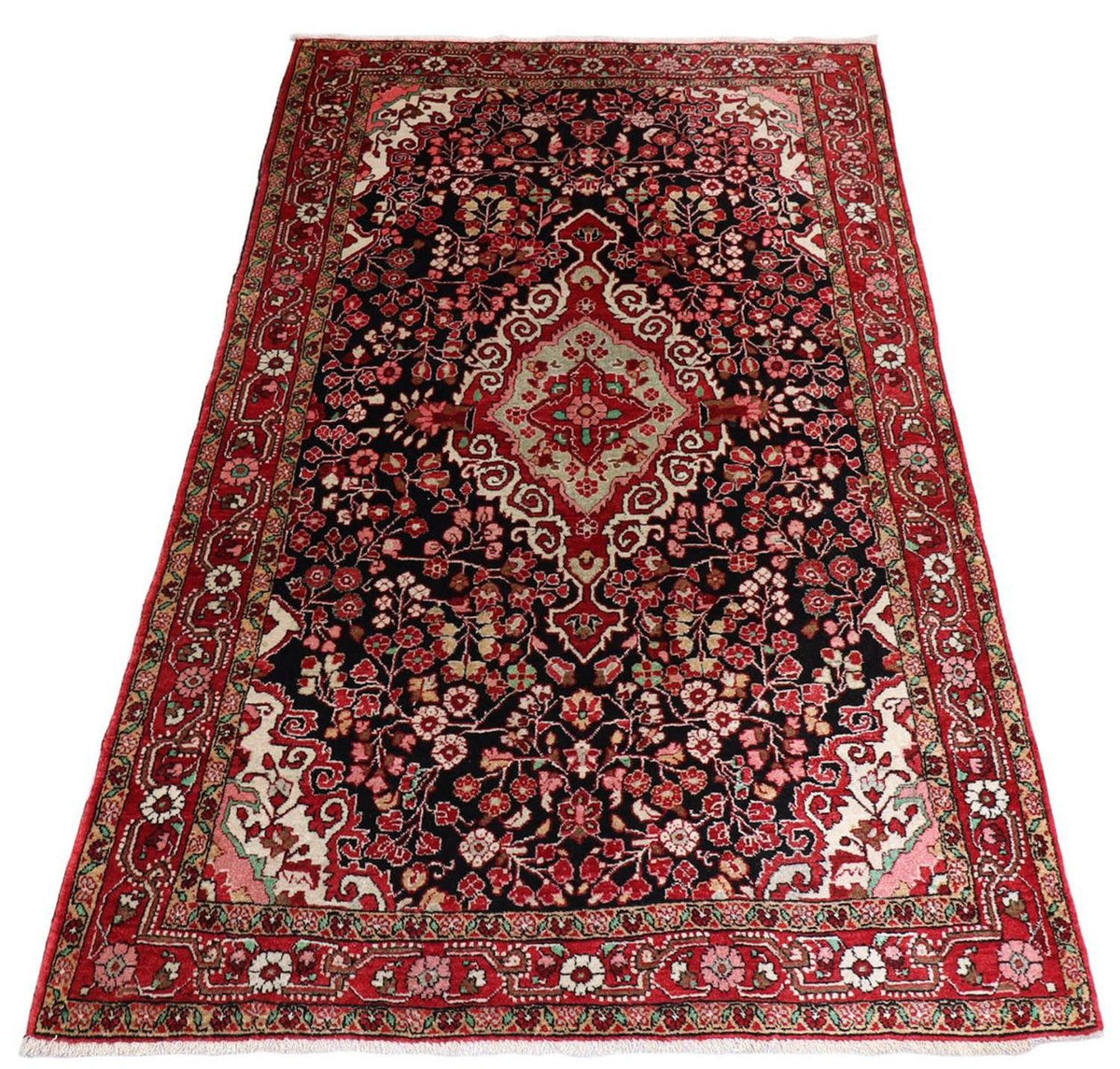 Tapis persan - Classique - 214 x 134 cm - bleu foncé