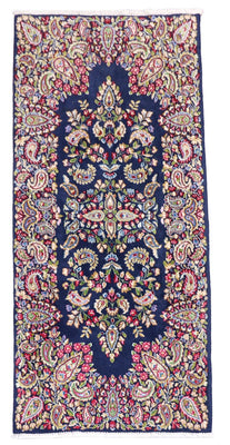 Tapis de couloir Tapis persan - Classique - 186 x 89 cm - bleu foncé