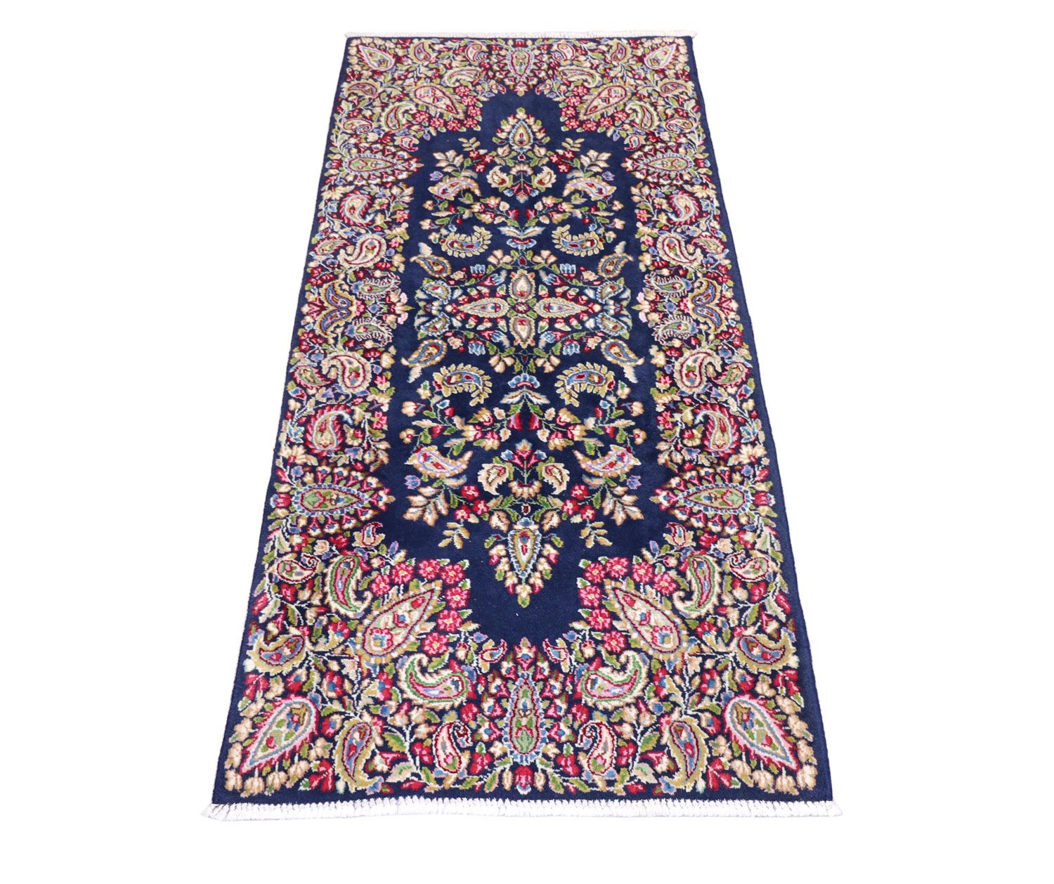 Tapis de couloir Tapis persan - Classique - 186 x 89 cm - bleu foncé