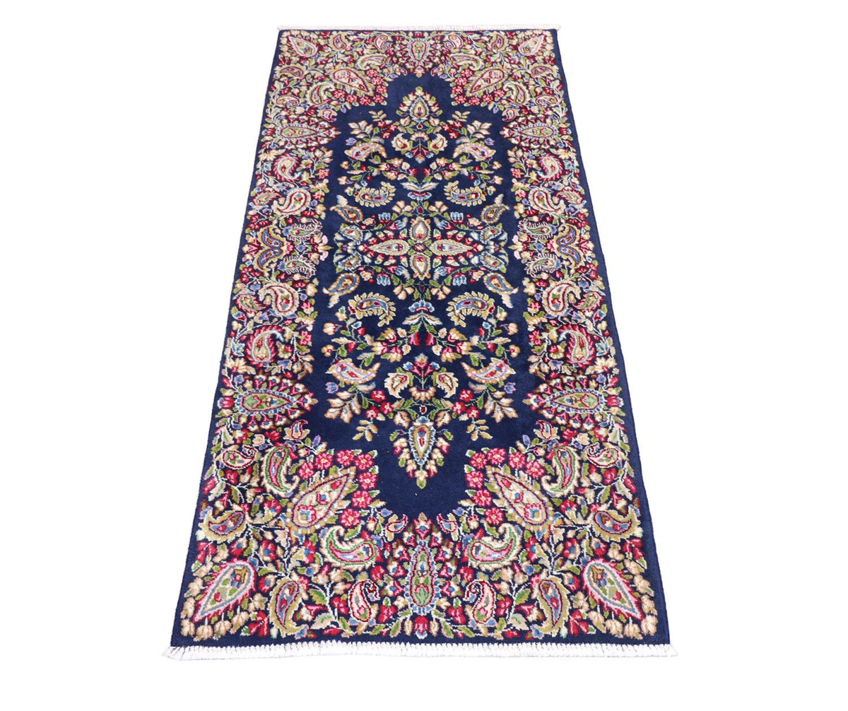 Tapis de couloir Tapis persan - Classique - 186 x 89 cm - bleu foncé