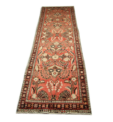 Tapis de couloir Tapis persan - Nomadic - 405 x 112 cm - rouge clair