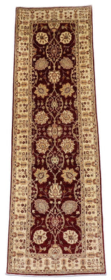 Tapis de couloir Tapis Ziegler - 280 x 91 cm - rouge foncé
