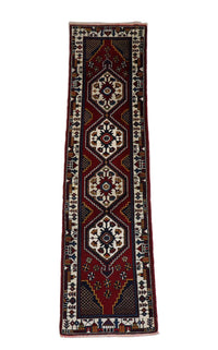 Tapis de couloir Tapis Turkaman - 290 x 71 cm - rouge