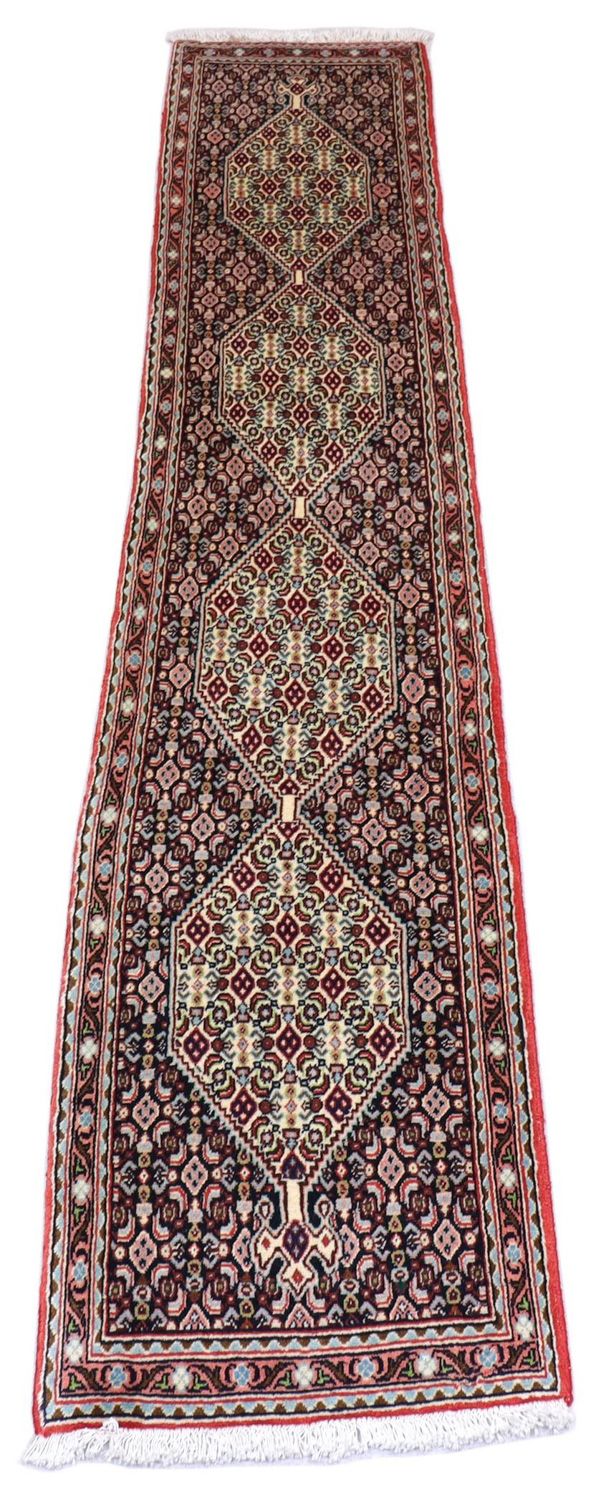 Tapis de couloir Tapis persan - Bidjar - 238 x 50 cm - bleu foncé