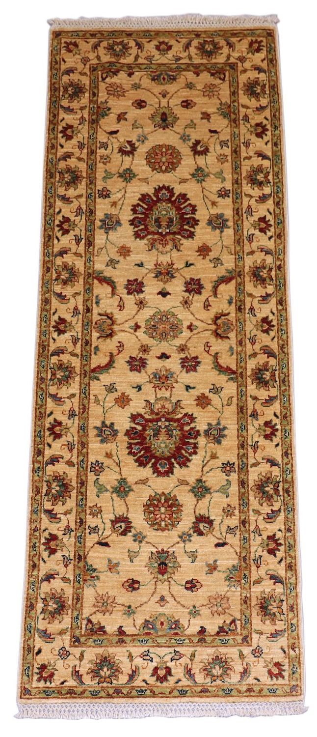 Tapis de couloir Tapis Ziegler - 220 x 76 cm - beige