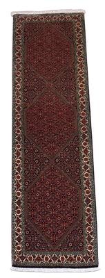 Tapis de couloir Tapis persan - Bidjar - 300 x 85 cm - rouge