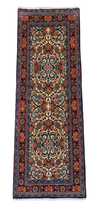 Tapis de couloir Tapis persan - Bidjar - 203 x 77 cm - beige