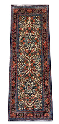Tapis de couloir Tapis persan - Bidjar - 203 x 77 cm - beige