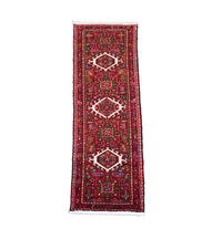 Tapis de couloir Tapis persan - Nomadic - 196 x 66 cm - rouge