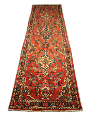 Tapis de couloir Tapis persan - Nomadic - 453 x 113 cm - rouge