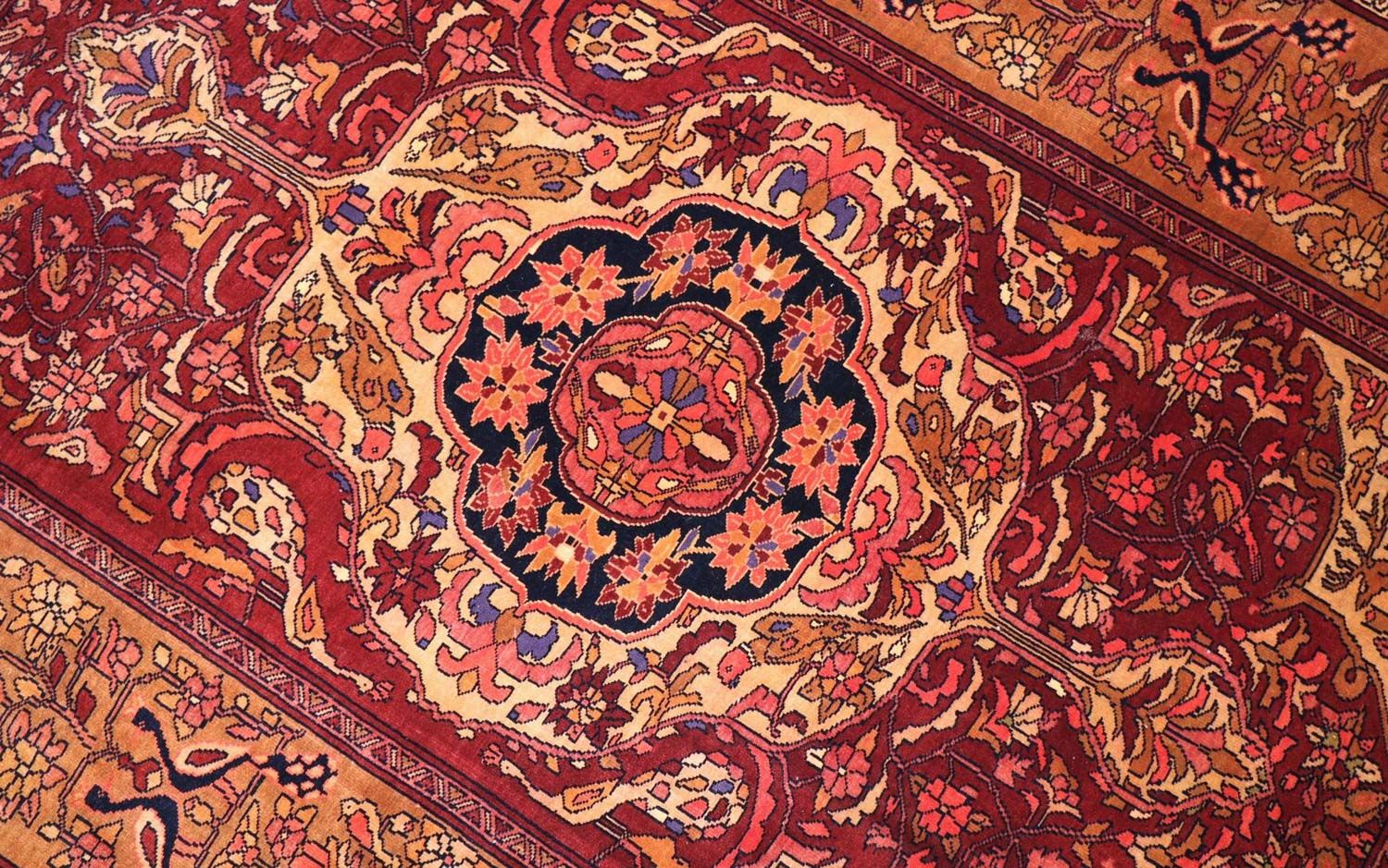 Tapis en soie - Soie afghane - 154 x 115 cm - rouge