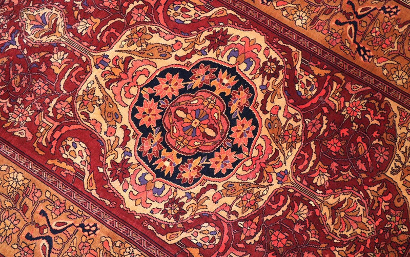 Tapis en soie - Soie afghane - 154 x 115 cm - rouge