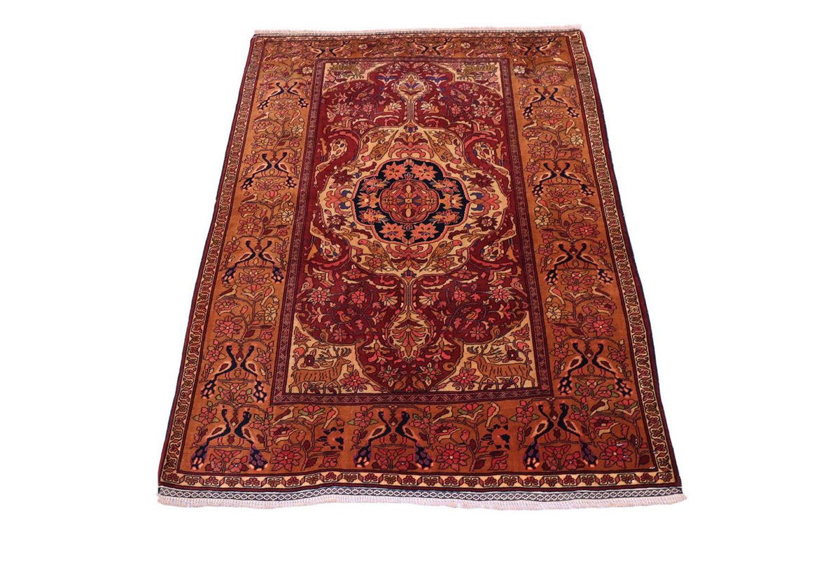 Tapis en soie - Soie afghane - 154 x 115 cm - rouge