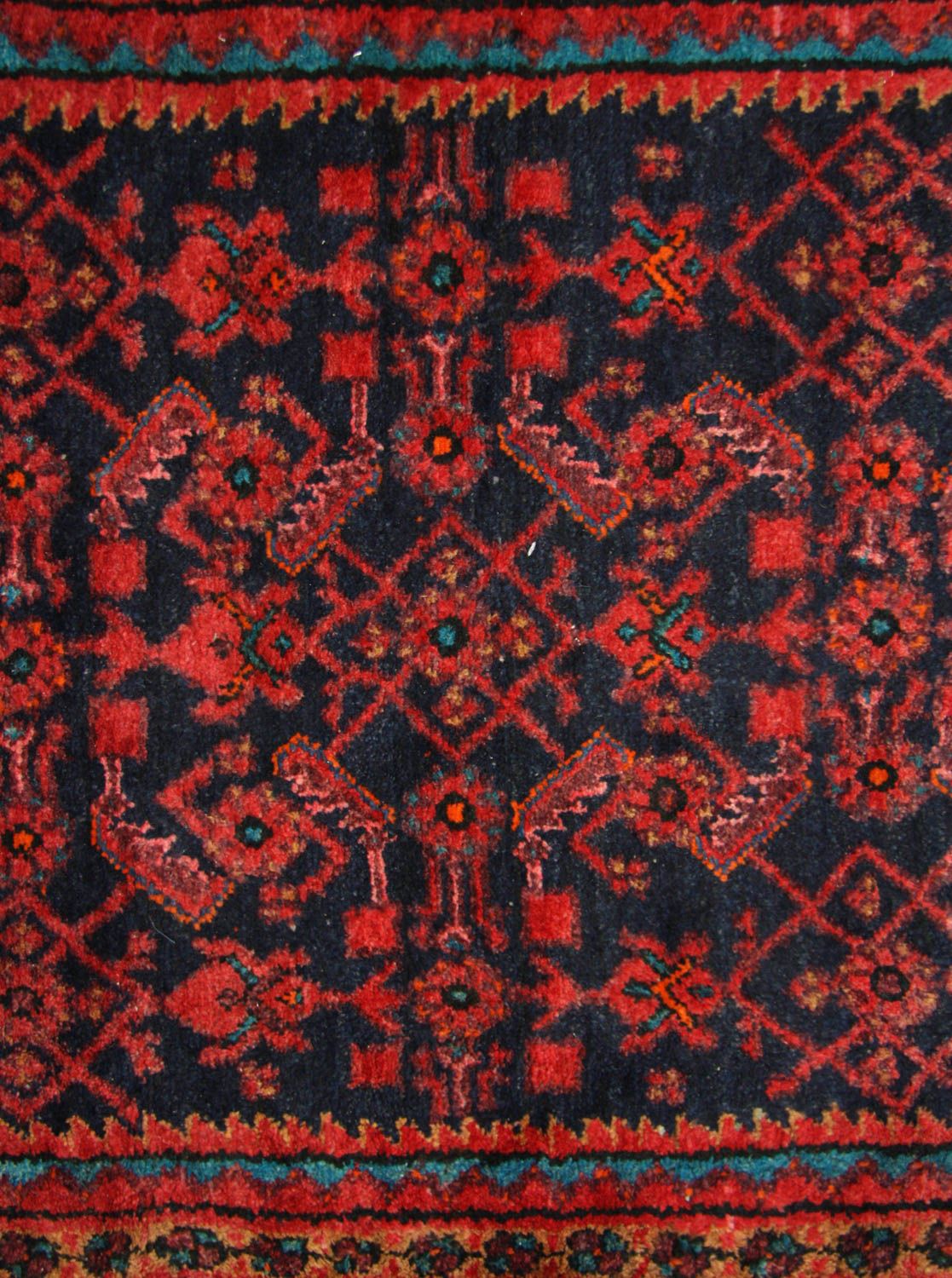 Tapis de couloir Tapis persan - Nomadic - 497 x 107 cm - bleu