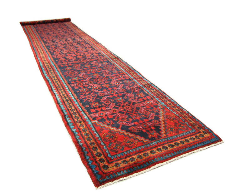 Tapis de couloir Tapis persan - Nomadic - 497 x 107 cm - bleu