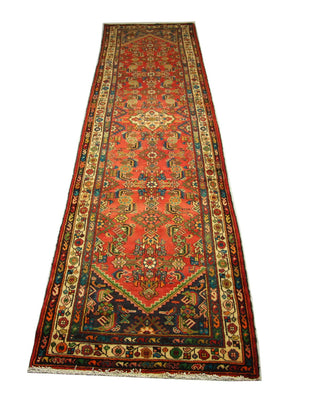 Tapis de couloir Tapis persan - Nomadic - 426 x 107 cm - orange