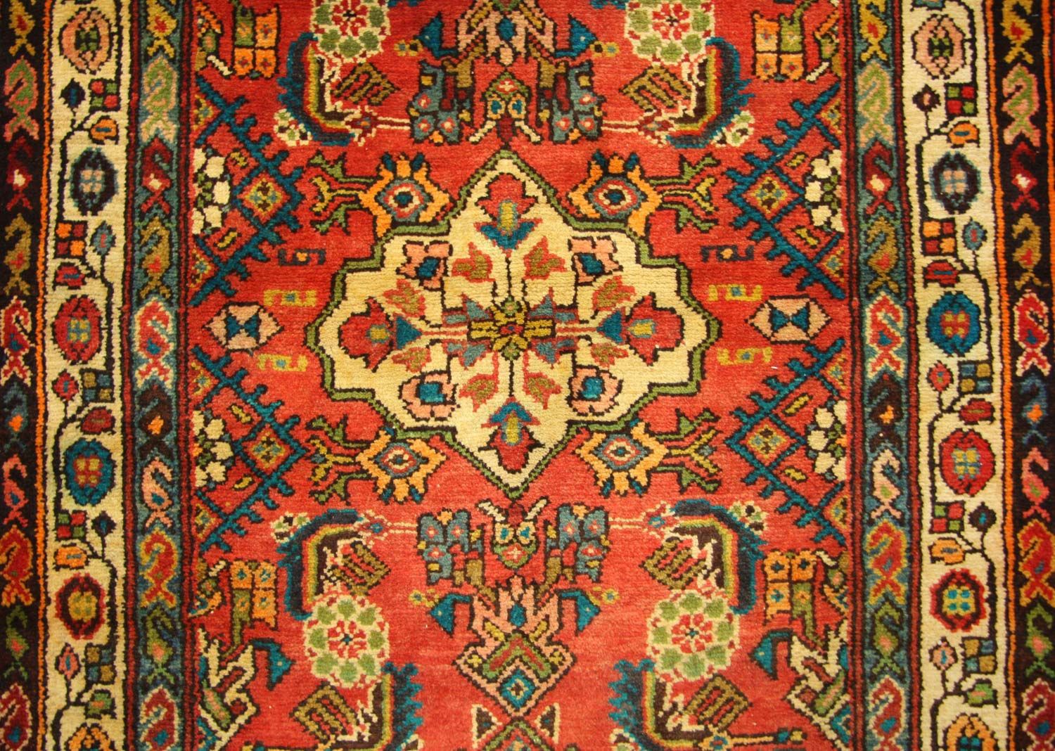 Tapis de couloir Tapis persan - Nomadic - 426 x 107 cm - orange