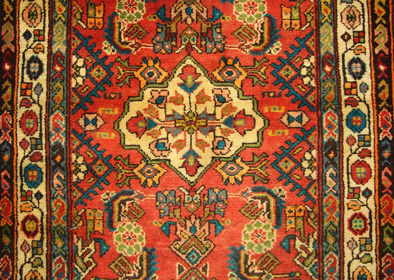 Tapis de couloir Tapis persan - Nomadic - 426 x 107 cm - orange