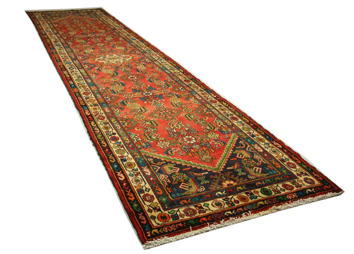 Tapis de couloir Tapis persan - Nomadic - 426 x 107 cm - orange