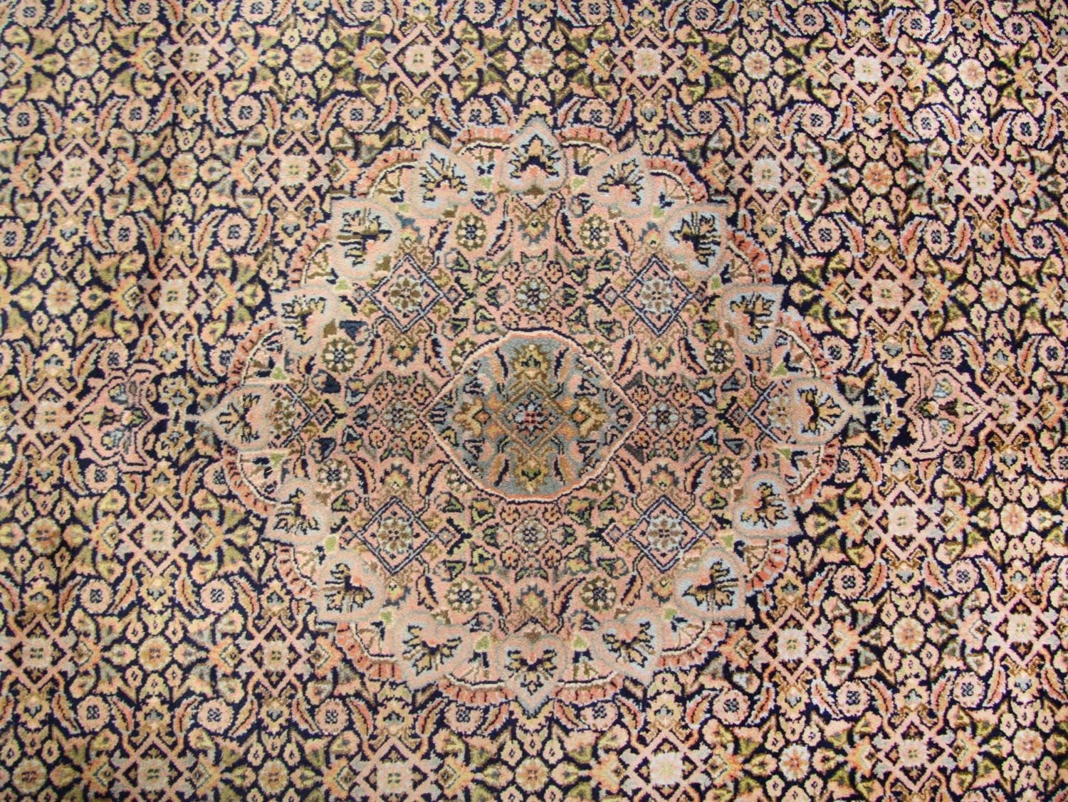 Tapis persan - Bidjar - 290 x 248 cm - bleu