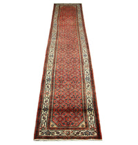 Tapis de couloir Tapis persan - Nomadic - 404 x 81 cm - rouge