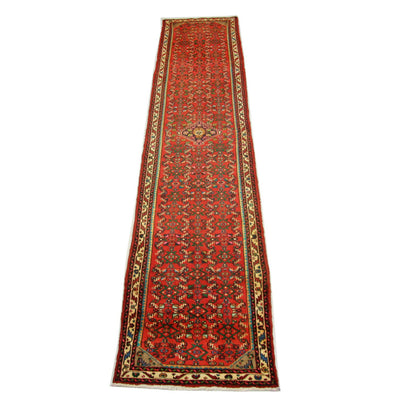 Tapis de couloir Tapis persan - Nomadic - 387 x 80 cm - rouge