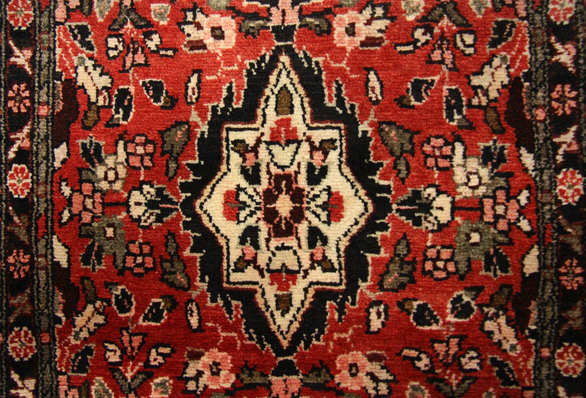 Tapis de couloir Tapis persan - Nomadic - 384 x 83 cm - rouge