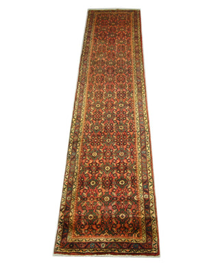Tapis de couloir Tapis persan - Nomadic - 380 x 80 cm - marron
