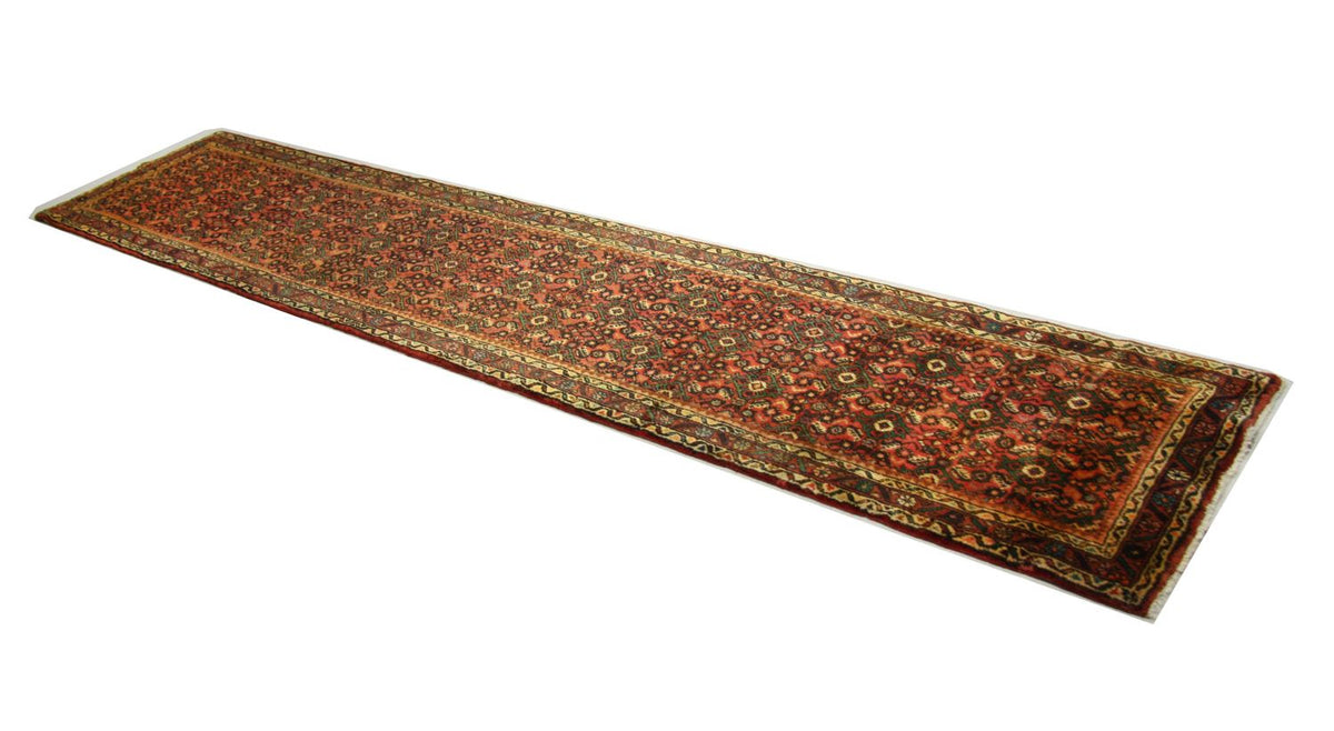 Tapis de couloir Tapis persan - Nomadic - 380 x 80 cm - marron