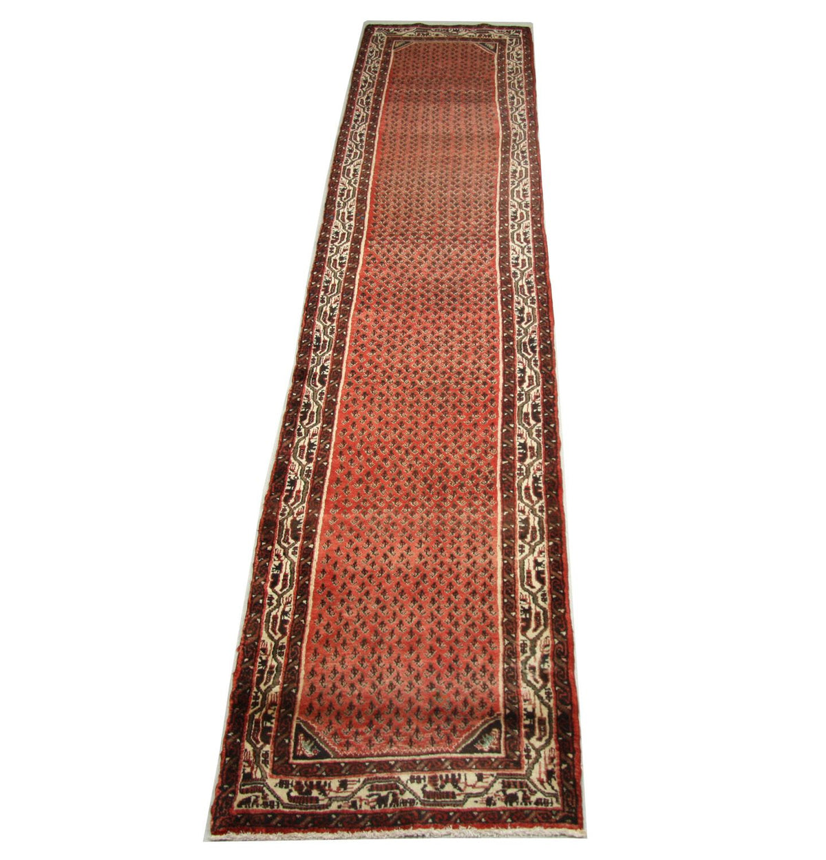 Tapis de couloir Tapis persan - Nomadic - 387 x 80 cm - rouge