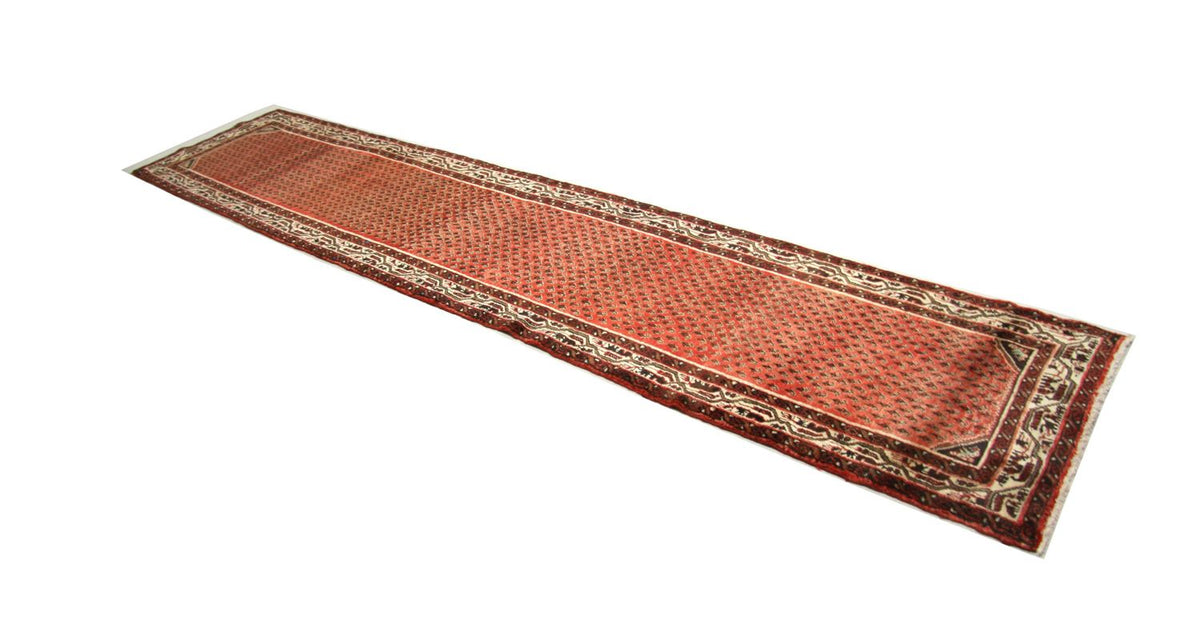 Tapis de couloir Tapis persan - Nomadic - 387 x 80 cm - rouge