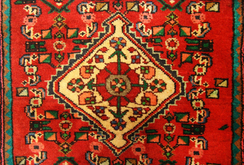 Tapis de couloir Tapis persan - Nomadic - 367 x 80 cm - rouge