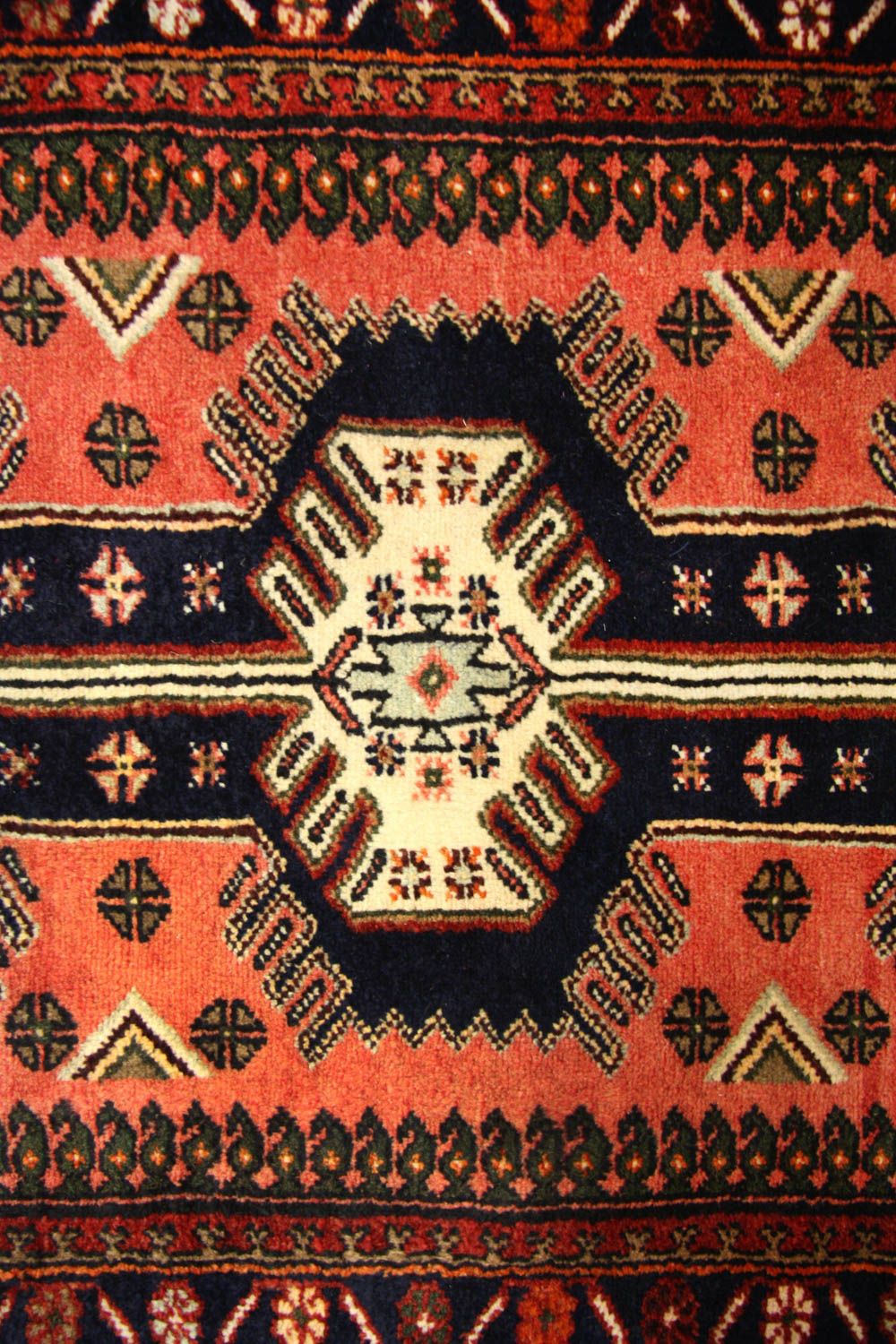 Tapis de couloir Tapis persan - Nomadic - 385 x 84 cm - rouge