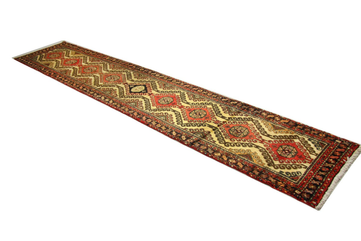 Tapis de couloir Tapis persan - Nomadic - 406 x 80 cm - rouge
