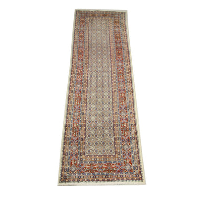 Tapis de couloir Tapis persan - Keshan - 299 x 78 cm - bleu
