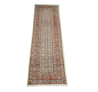 Tapis de couloir Tapis persan - Keshan - 299 x 78 cm - bleu